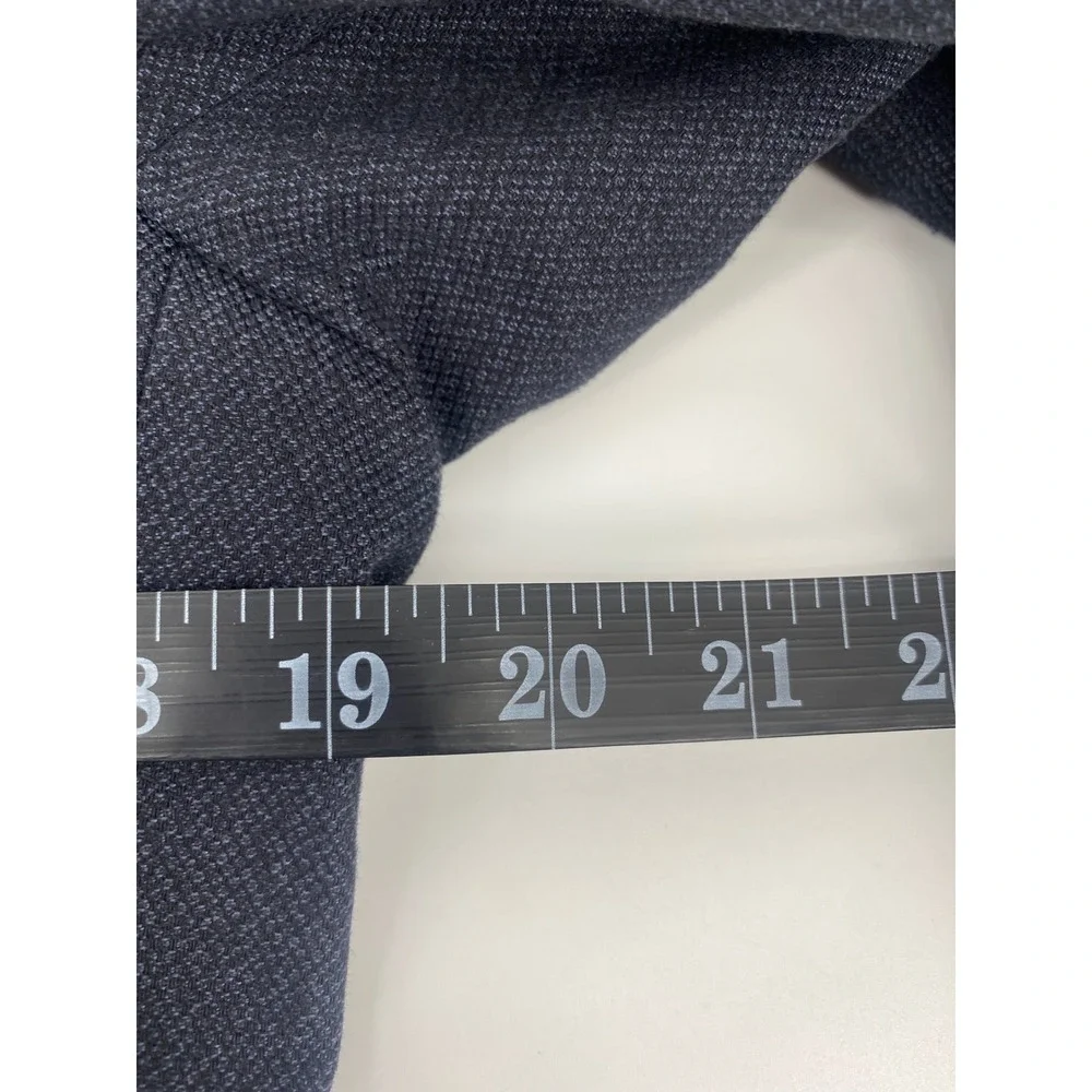 Banana Republic Modern Slim Fit Blazer Mens 38 Short Navy Blue Cotton Sport Coat